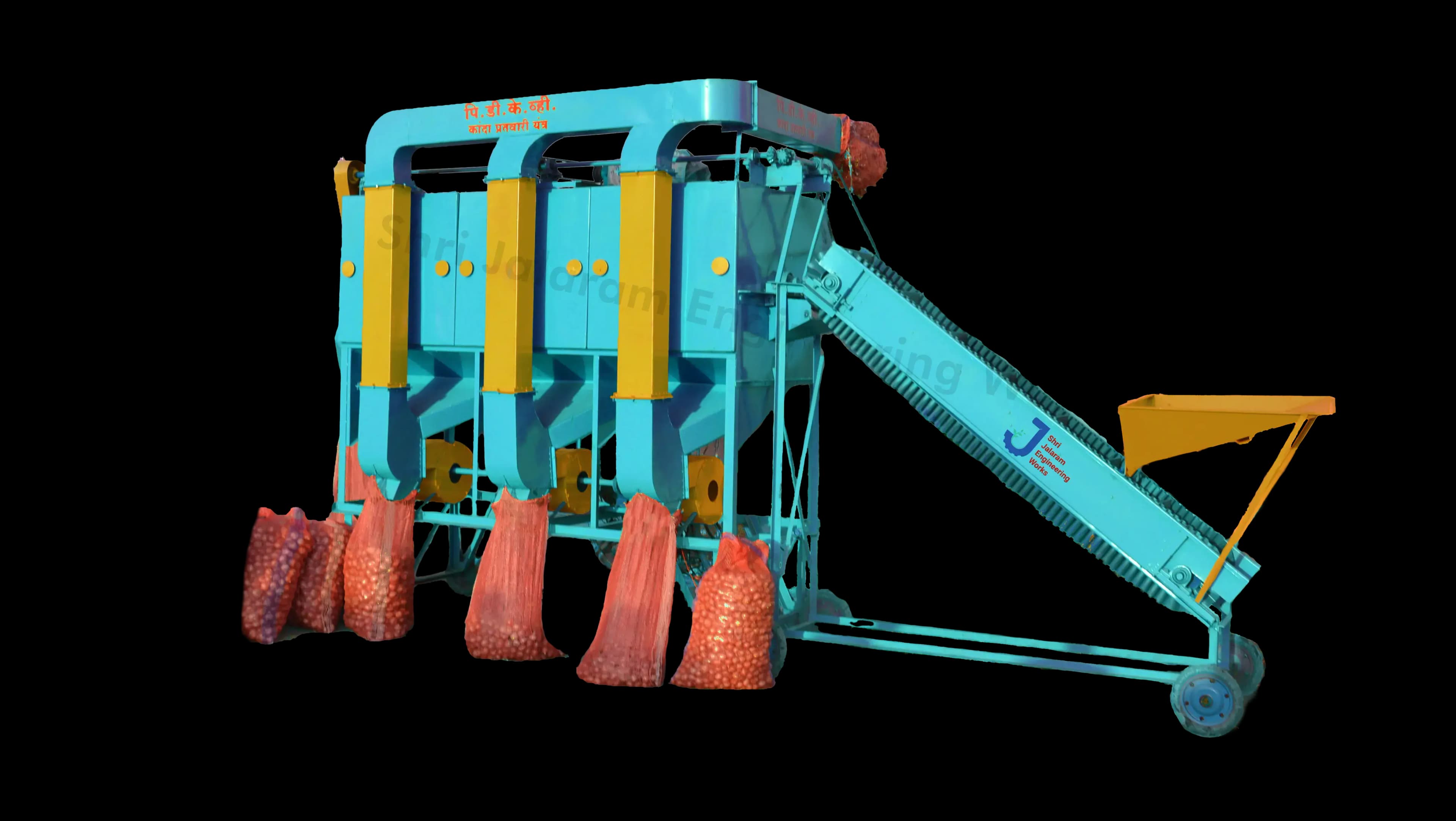 Onion Grader machine by Shri Jalaram Engineering Works