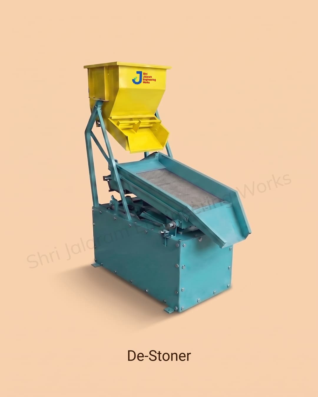 Heavy-Duty Destoner Machine for grain stone removal by Shri Jalaram Engineering Works, Akola