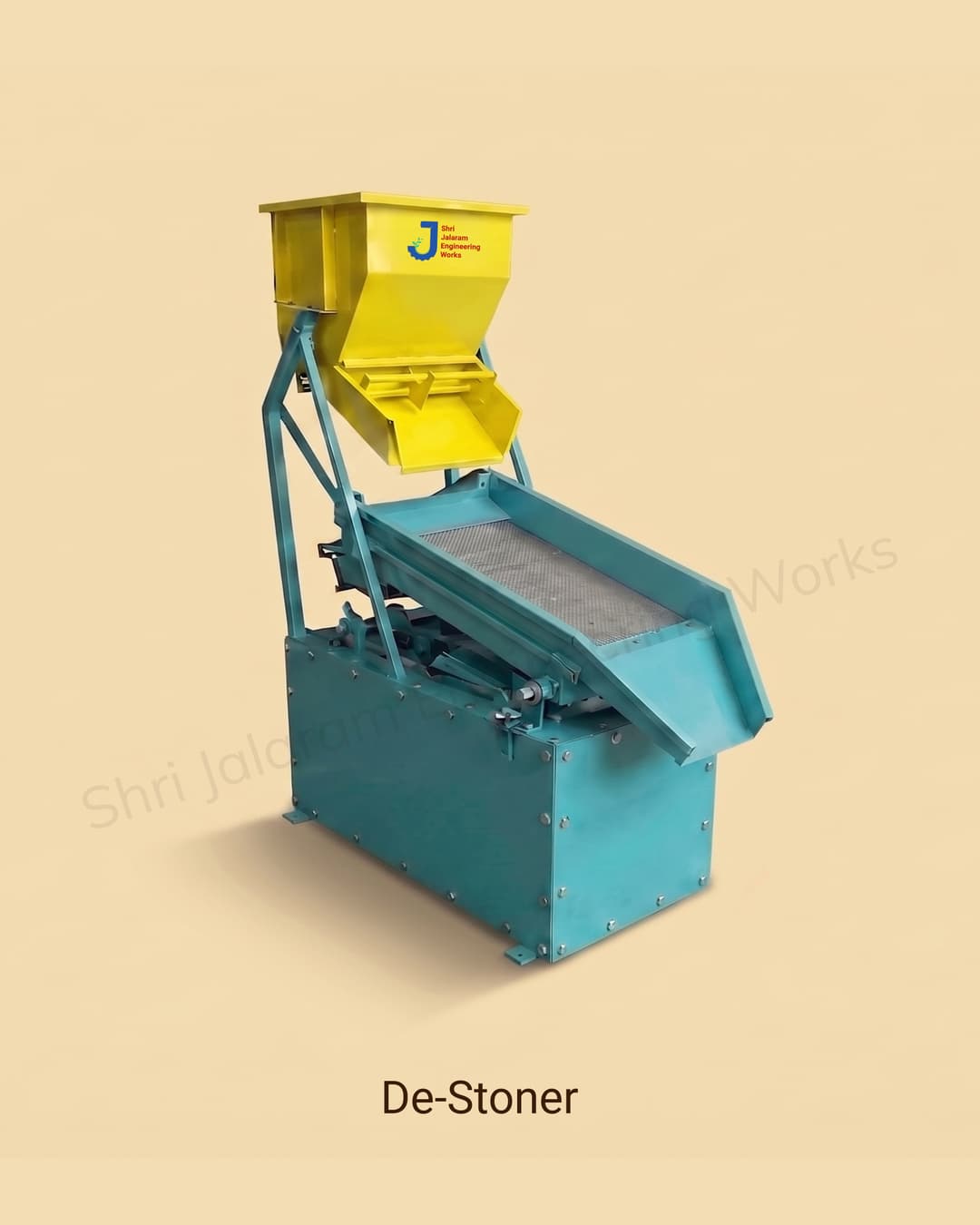 Heavy-Duty Destoner Machine for grain stone removal by Shri Jalaram Engineering Works, Akola