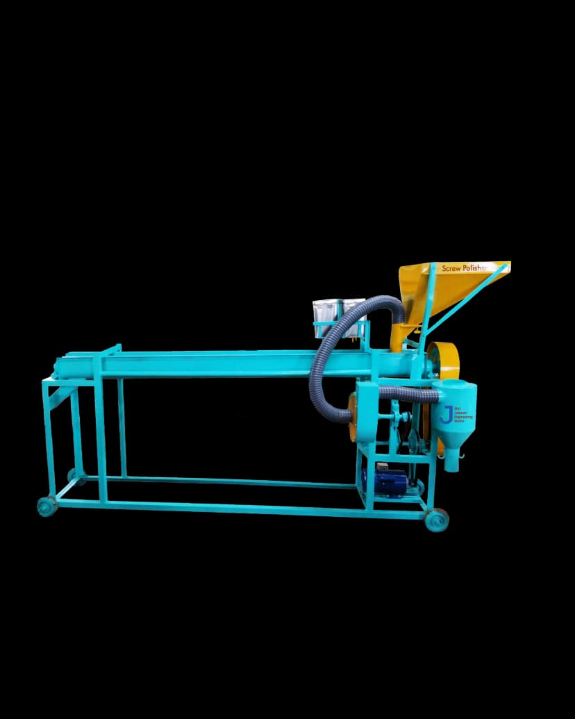 PDKV Screw Polisher machine for dal polishing by Shri Jalaram Engineering Works, Akola